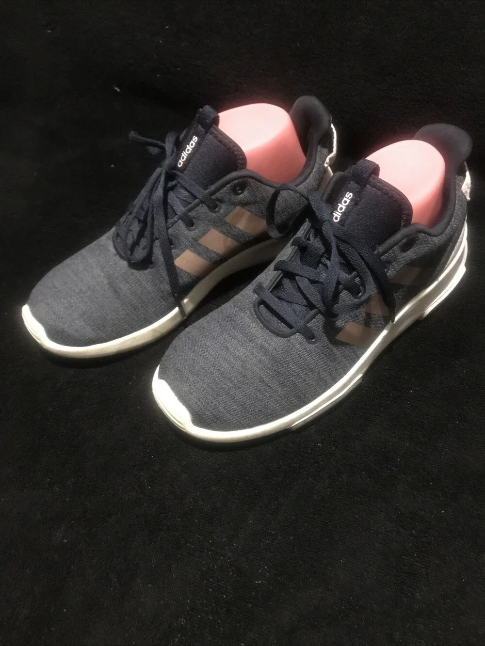 Adidas Cloudfoam Men's Size 6.5 Running SNEAKERS SMA 23M001 NICE! NAVY GRAY